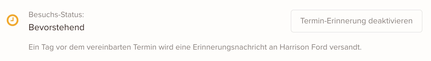 Interessenten können nun einen Tag vor dem Probetraining mit einer Nachricht an ihren Termin erinnert werden