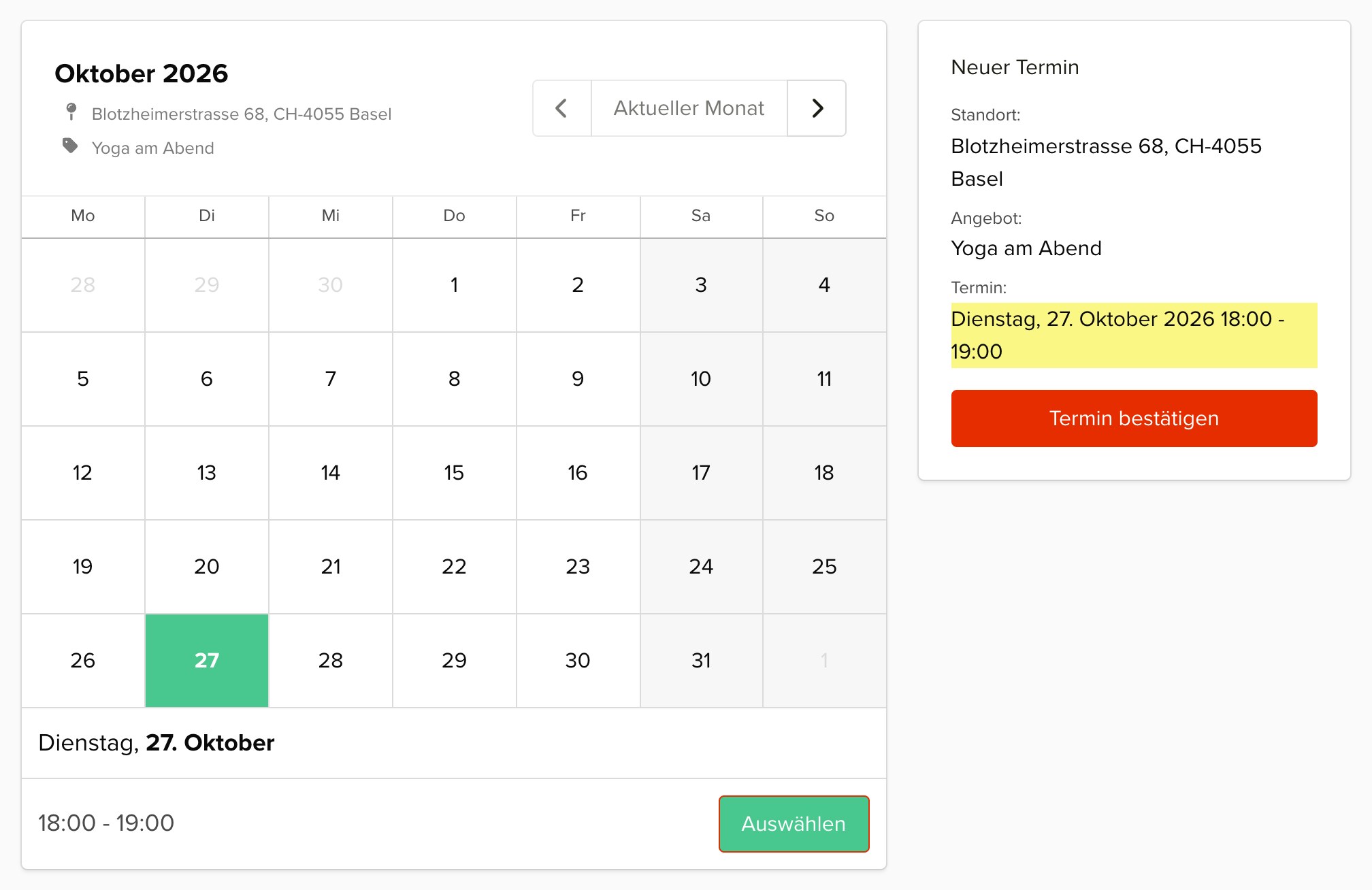 keinaufwand Kunden-Portal Screenshot