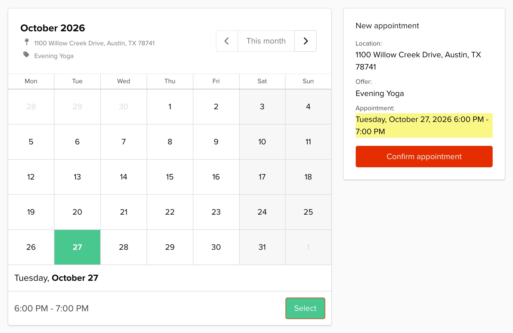 keinaufwand customer portal screenshot